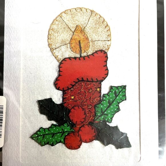 VTG NMI NEEDLEMAGIC Inc. Iron-On Appliqué Card By Numbers, Candle #1196, NIP - Picture 2 of 14